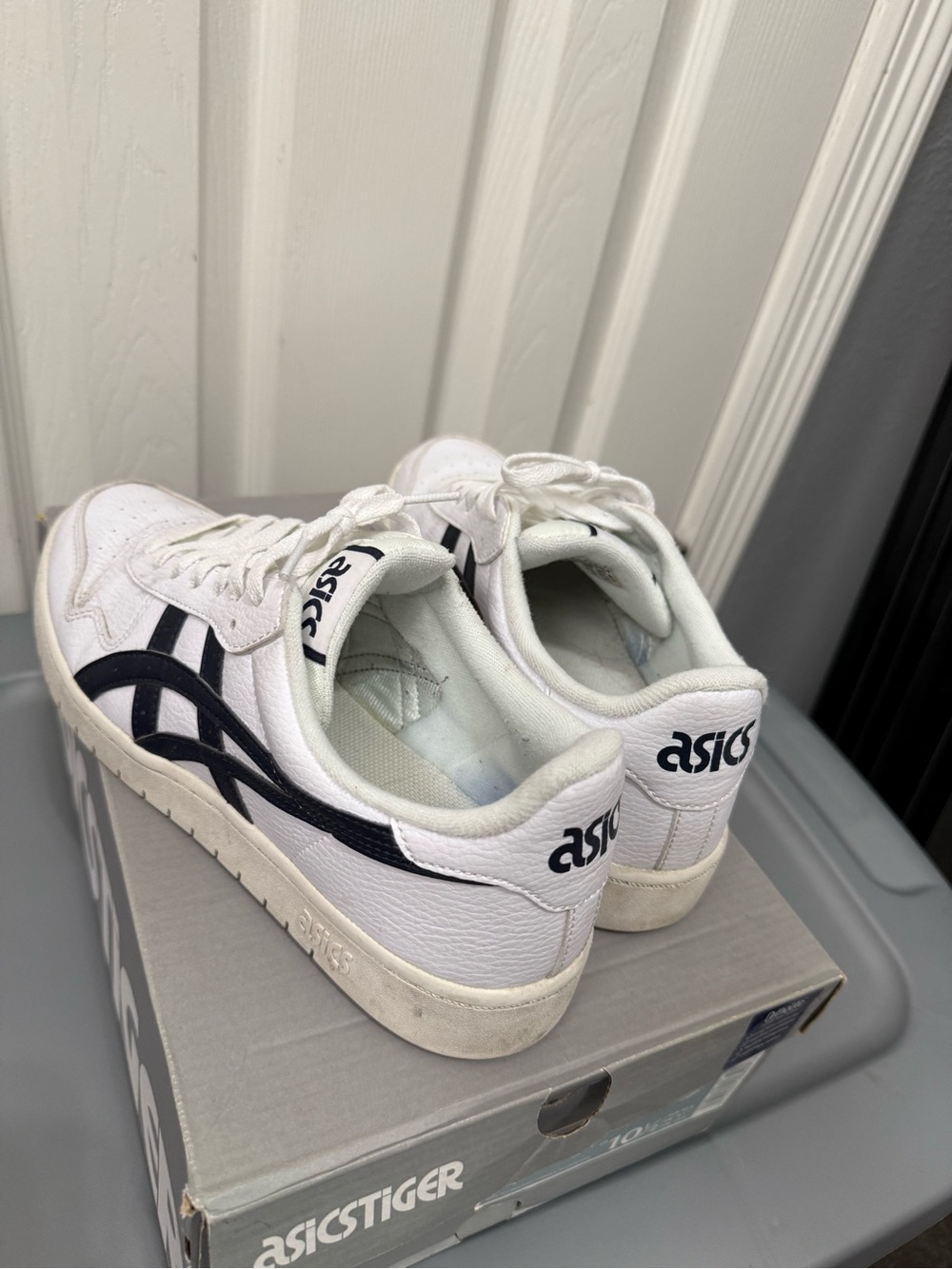 Onitsuka Tiger by Asics White and Black Low-Top Sneakers